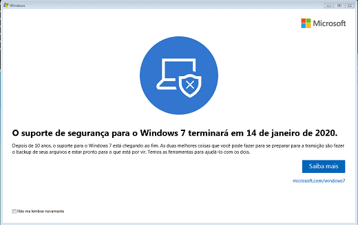 Windows 7: The Dream Is Over, Ended January 14, 2020 | Portal de noticias ABCTudo