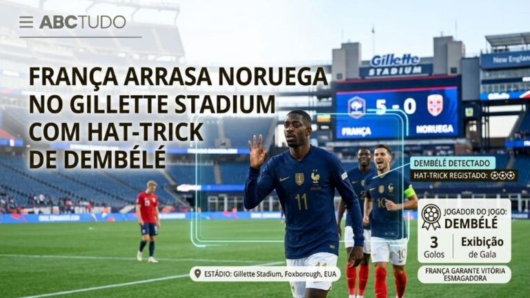 Dembélé faz hat-trick e França domina a Noruega em Boston | Portal de noticias ABCTudo
