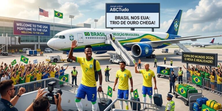 Trio de Ouro Chega aos EUA: O Hexa é Realidade! | Portal de noticias ABCTudo Trio de Ouro Chega aos EUA: O Hexa é Realidade! | Portal de noticias ABCTudo