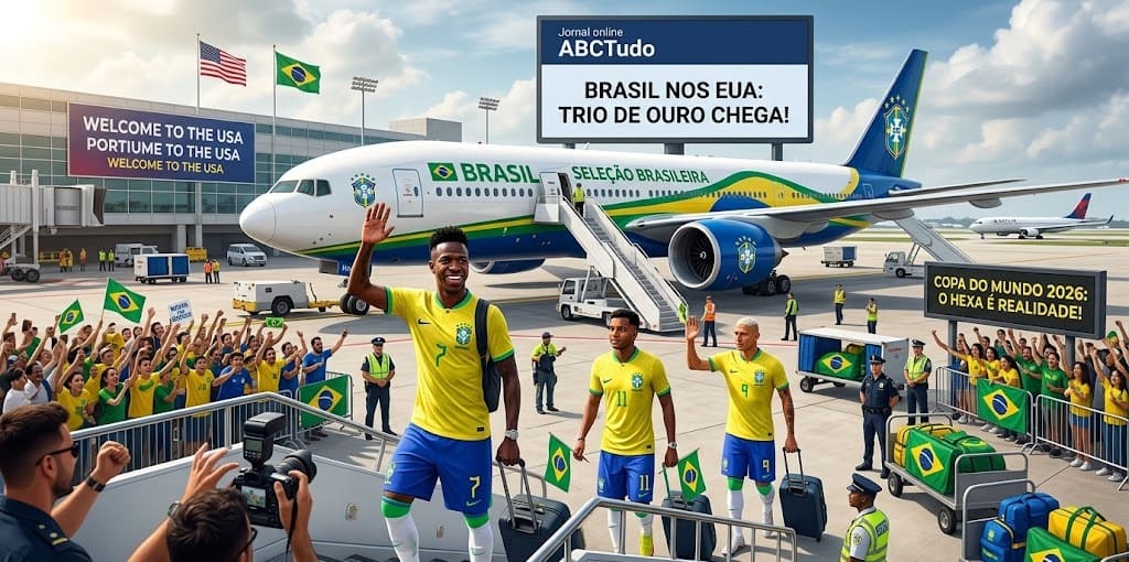 Trio de Ouro Chega aos EUA: O Hexa é Realidade! | Portal de noticias ABCTudo